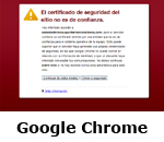Aviso de seguridade Google Chrome (Abrirase nunha nova xanela)